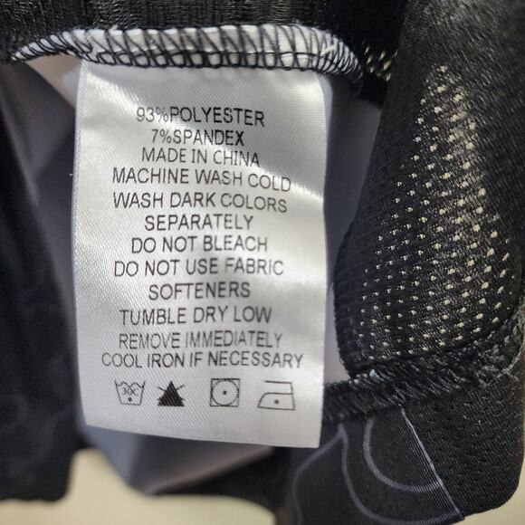 Deolax 1/4 button front abstract design with mesh sides polo shirt men's size XL - Picture 7 of 9